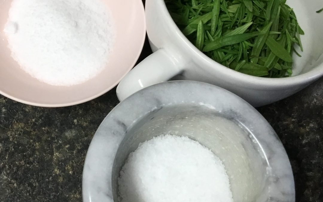 Making Herb Salt with Summer Savory